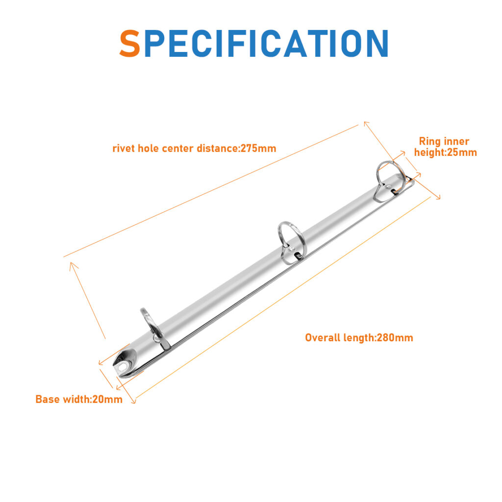 3 ring binder mechanism