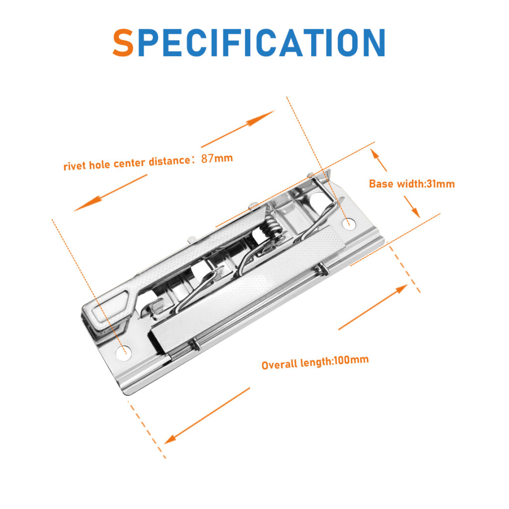 10cm metal lever clip