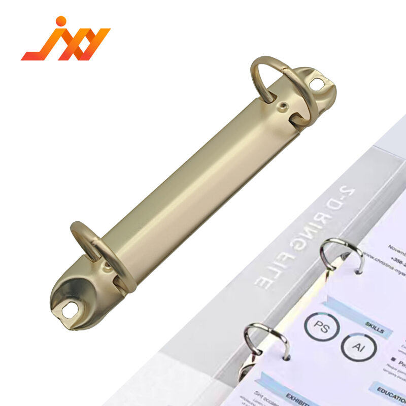 Metal 2-ring binder clip