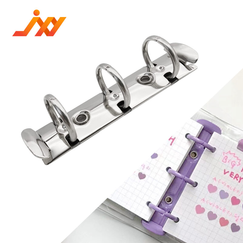 Metal 3-ring binder clip