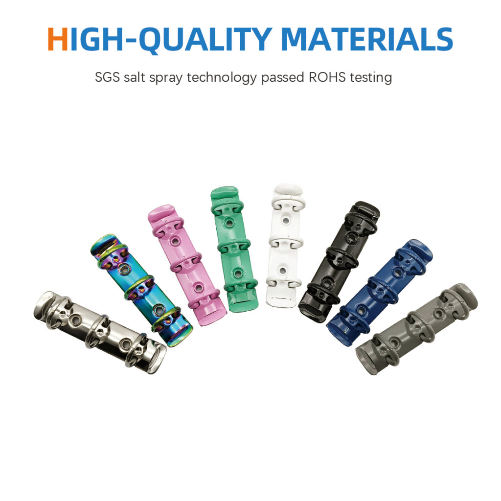 Metal 3-ring binder clip