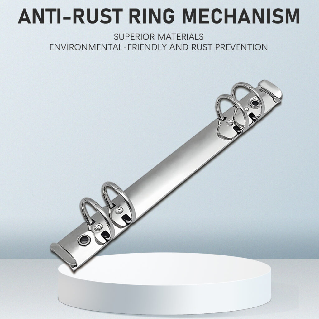 Metal 4-ring binder clip