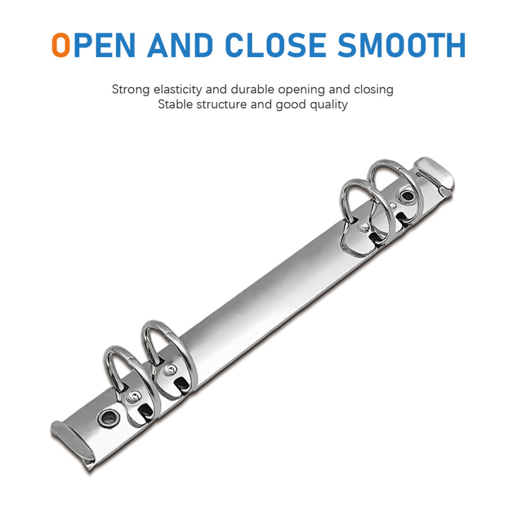 Metal 4-ring binder clip