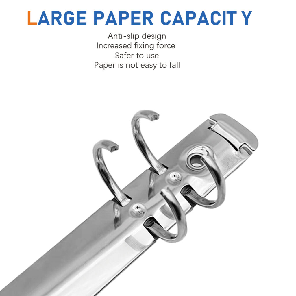 Metal 4-ring binder clip