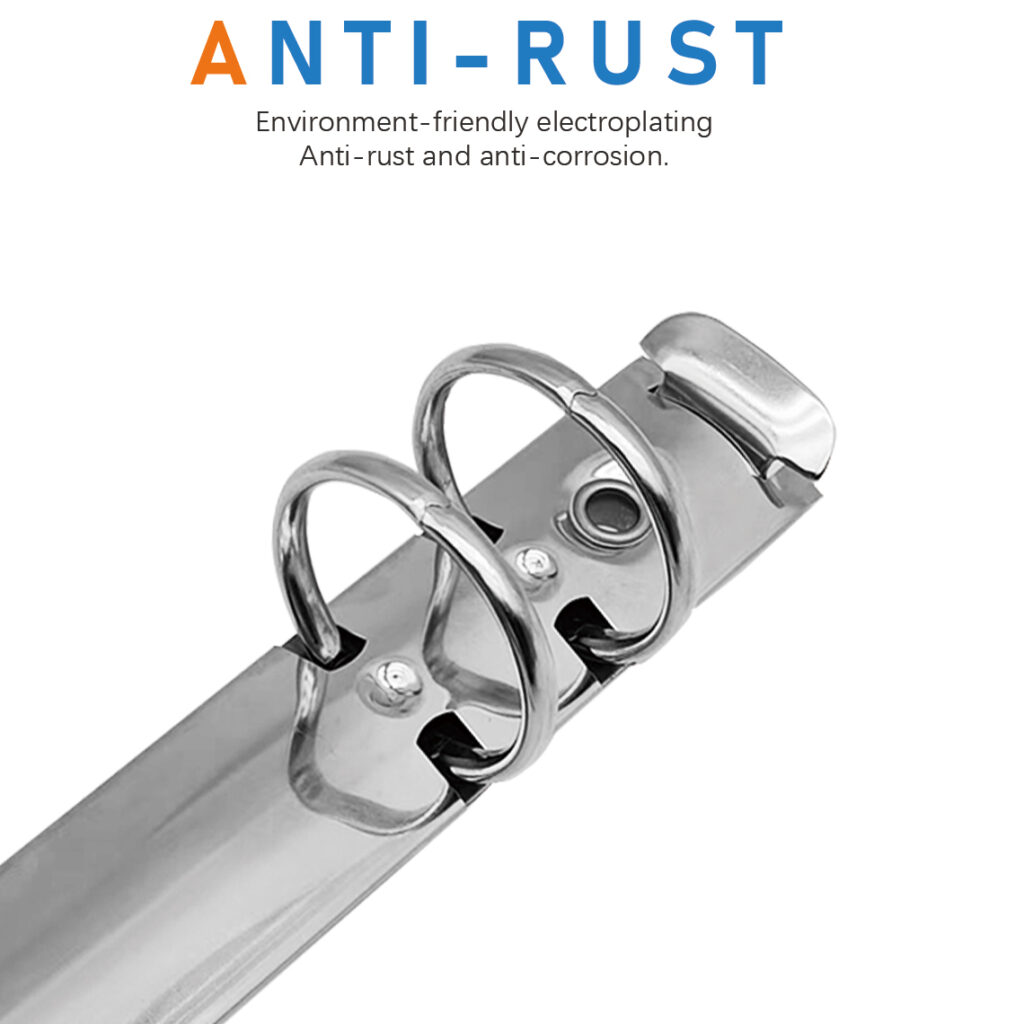 Metal 4-ring binder clip