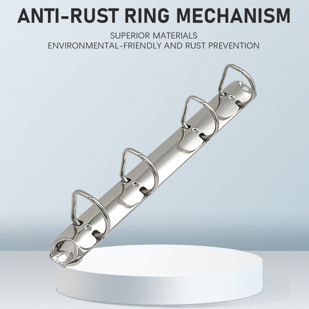 Metal 4-ring binder clip