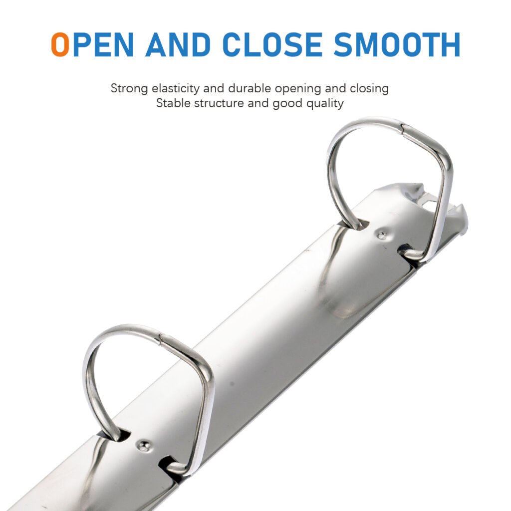 Metal 4-ring binder clip
