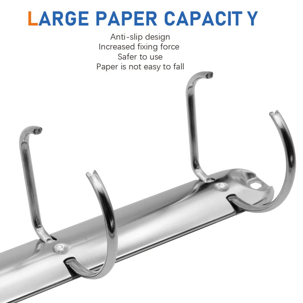 Metal 4-ring binder clip