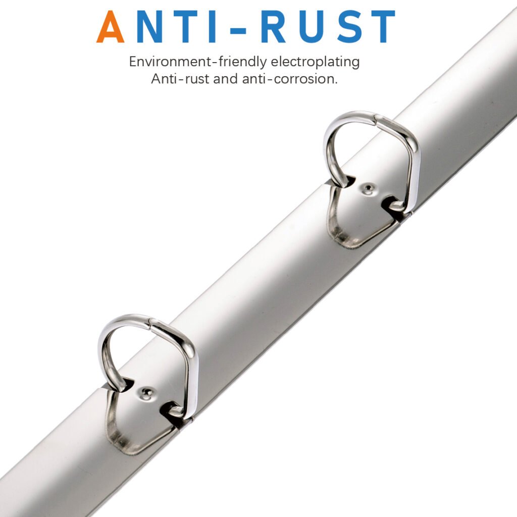 Metal 4-ring binder clip