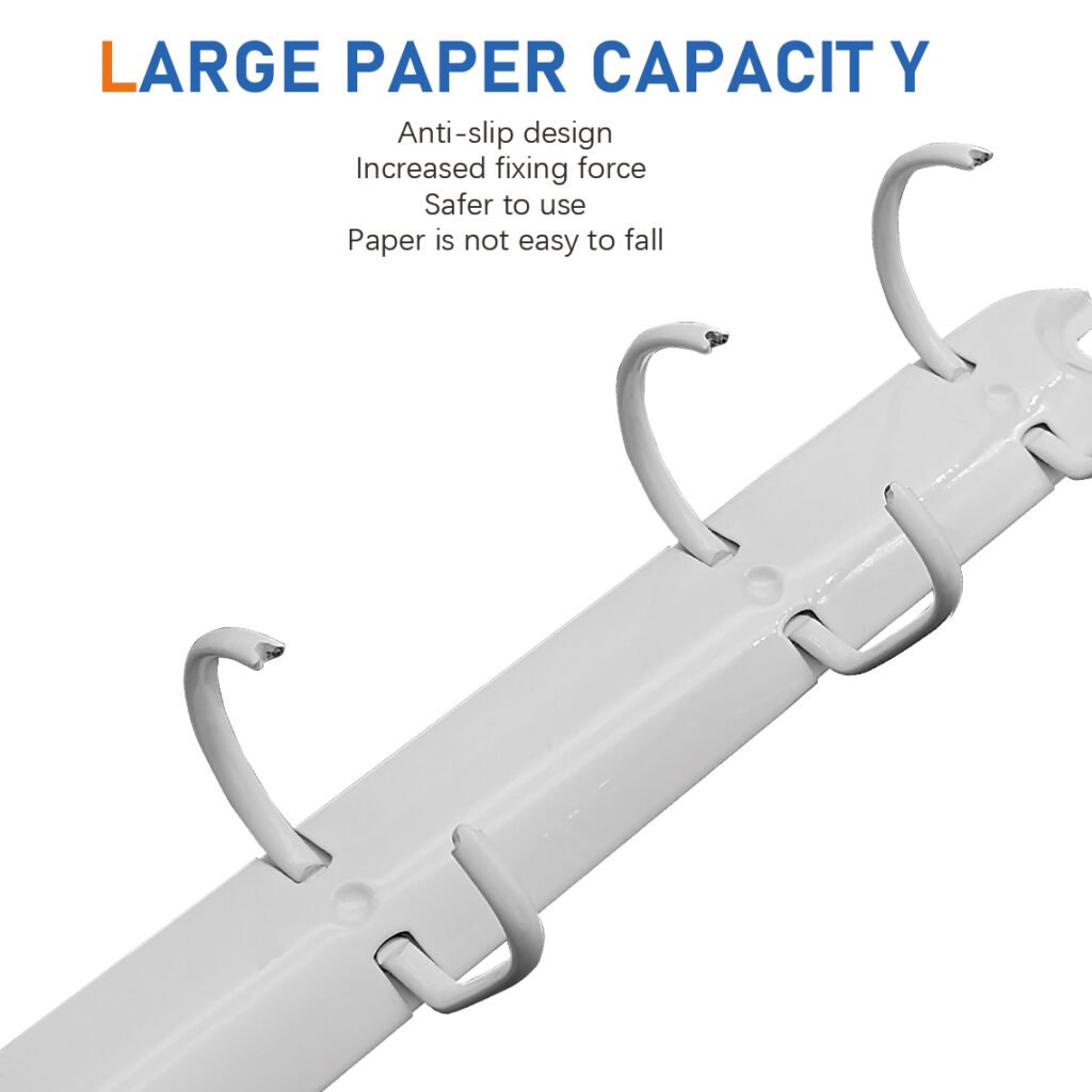 Metal 4-ring binder clip
