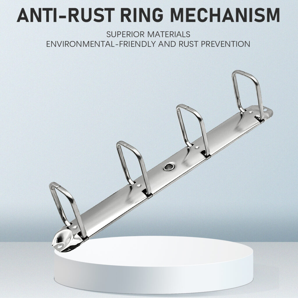 Metal 4-ring binder clip