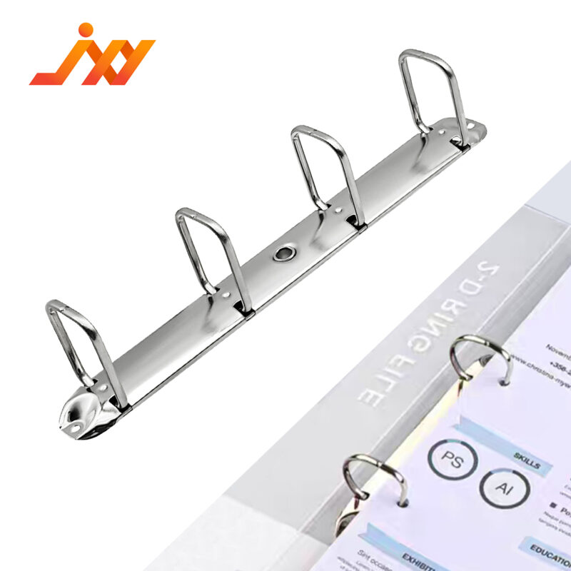 Metal 4-ring binder clip