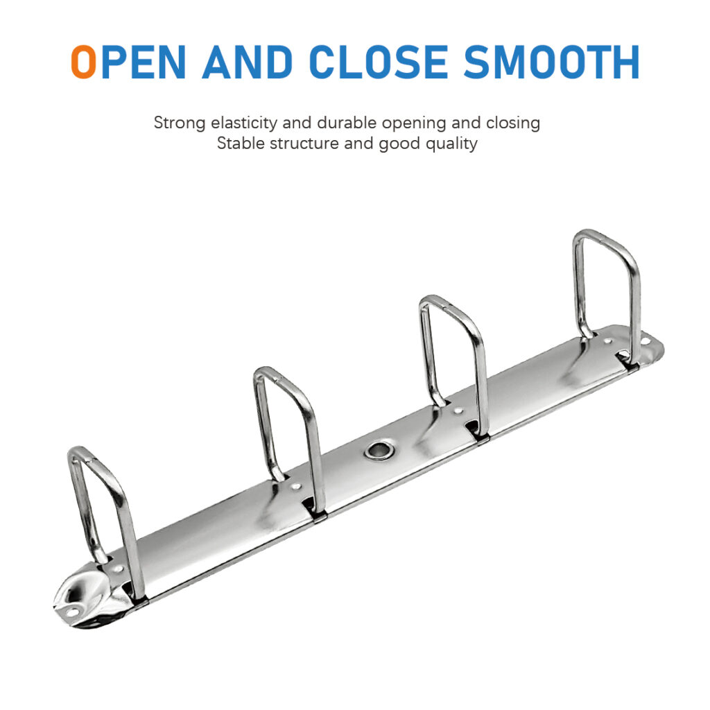 Metal 4-ring binder clip