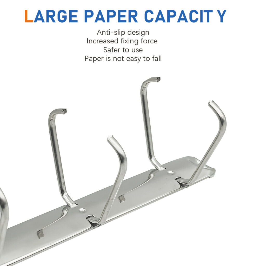 Metal 4-ring binder clip