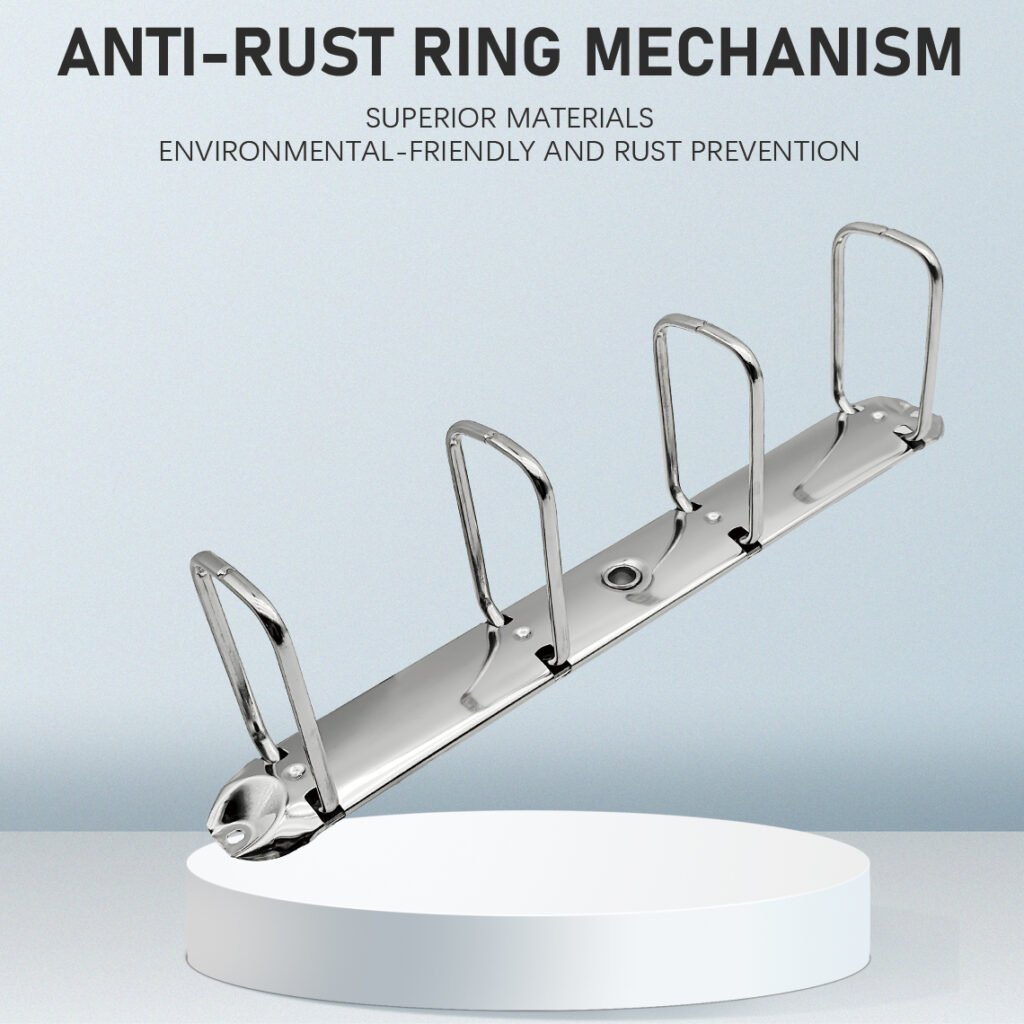 Metal 4-ring binder clip