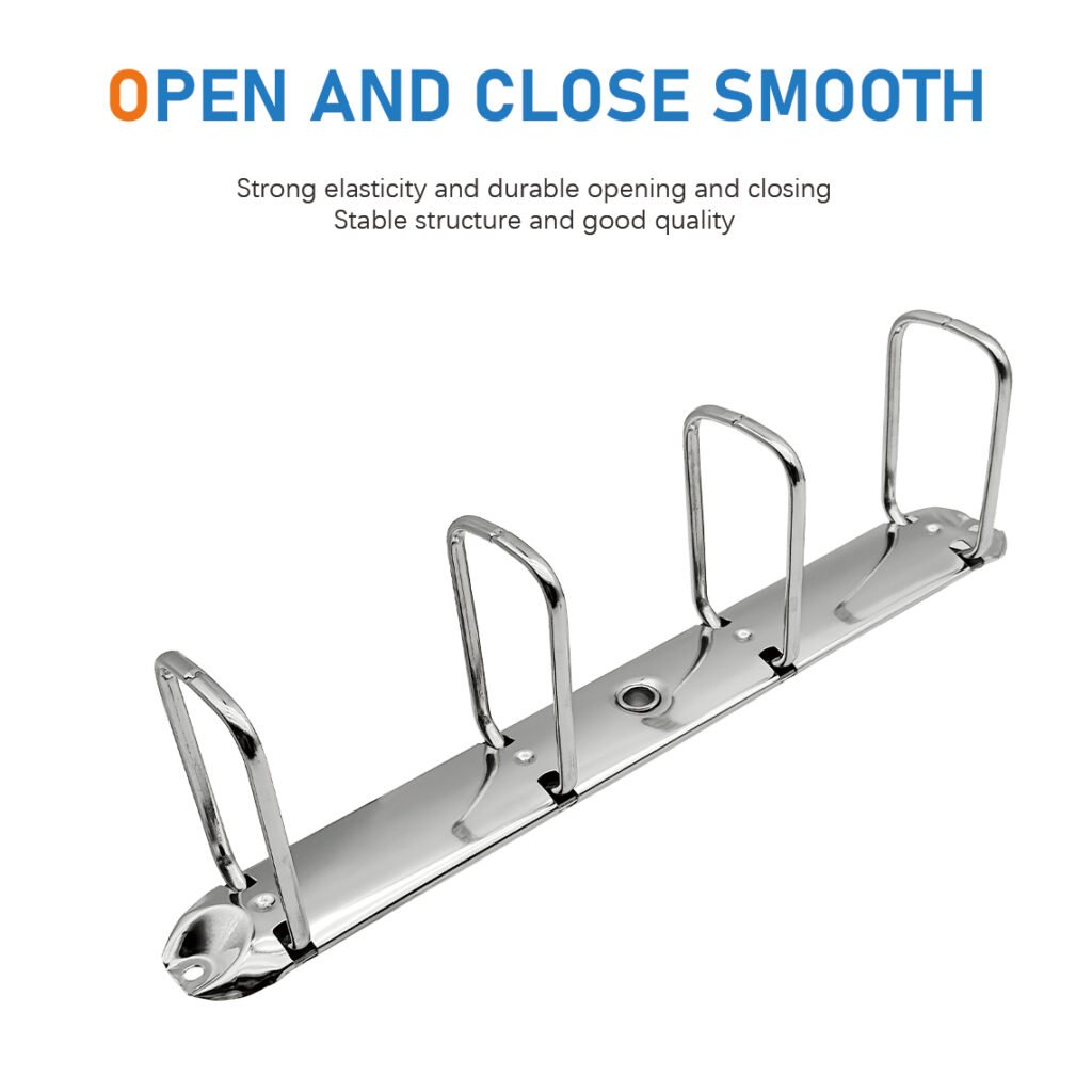Metal 4-ring binder clip