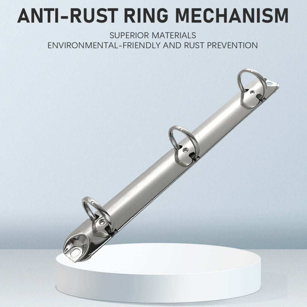 Metal 3-ring binder clip