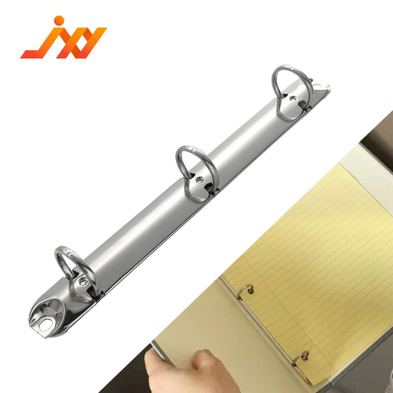 Metal 3-ring binder clip