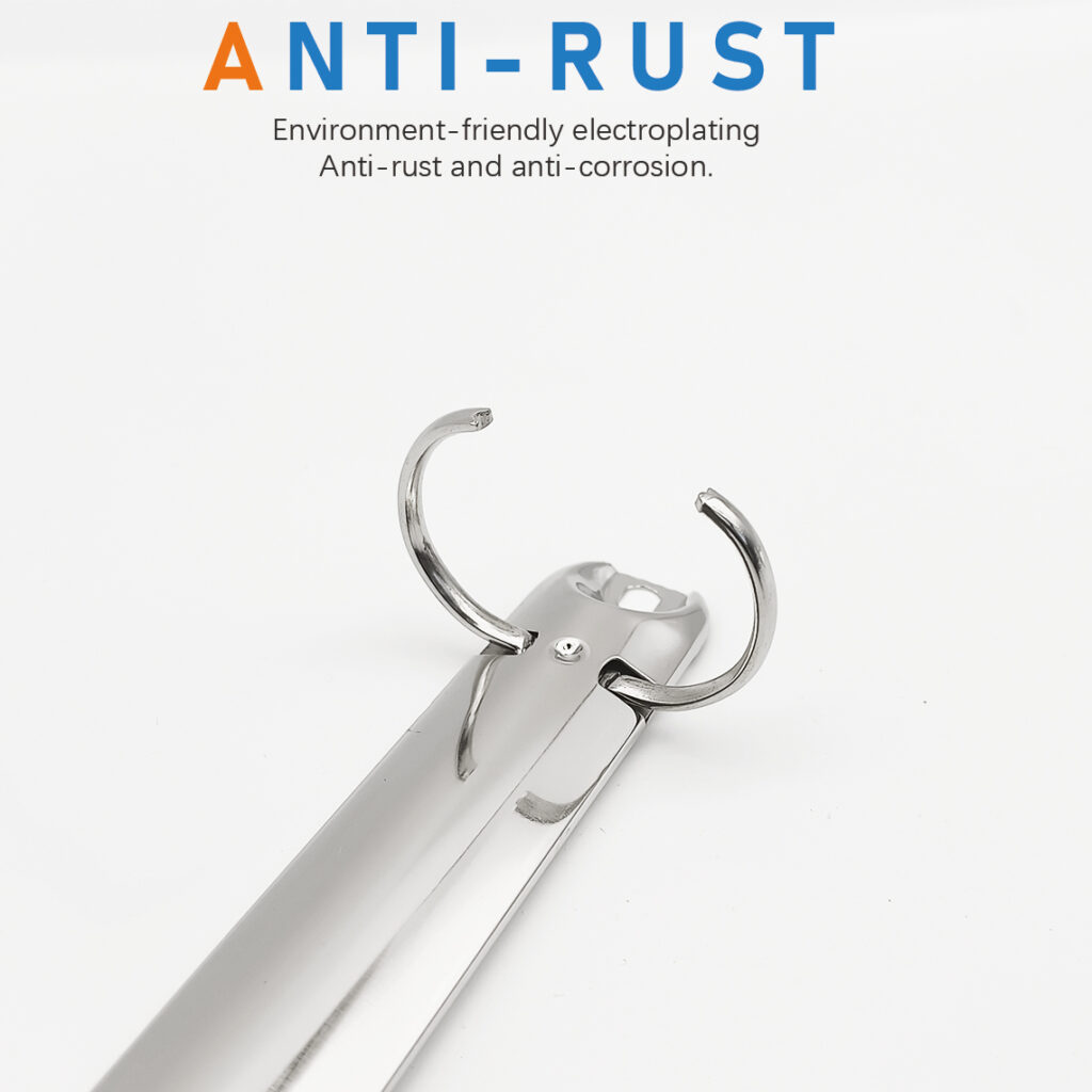 Metal 3-ring binder clip