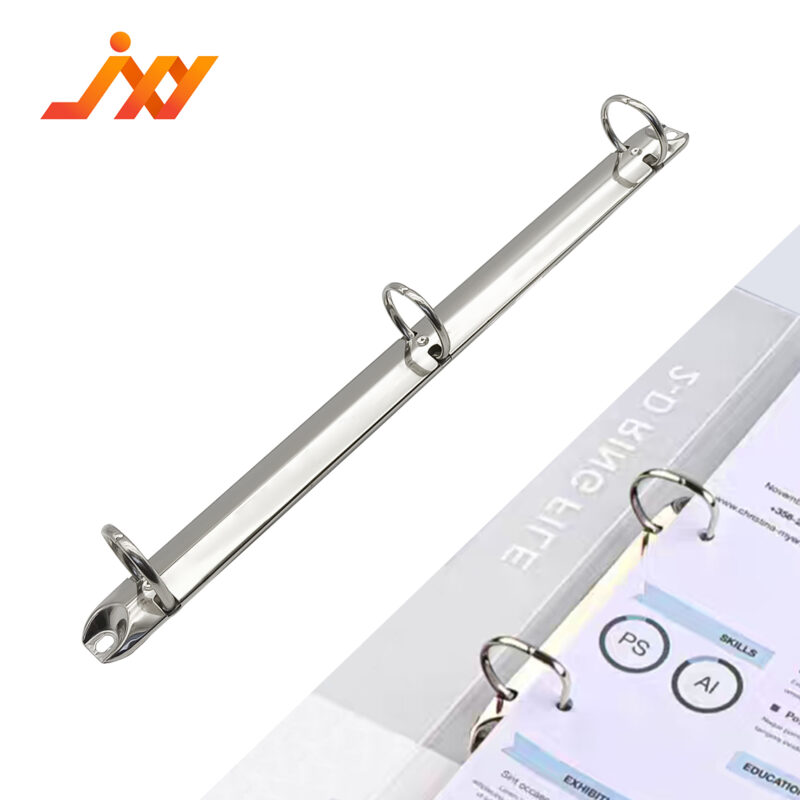 Metal 3-ring binder clip