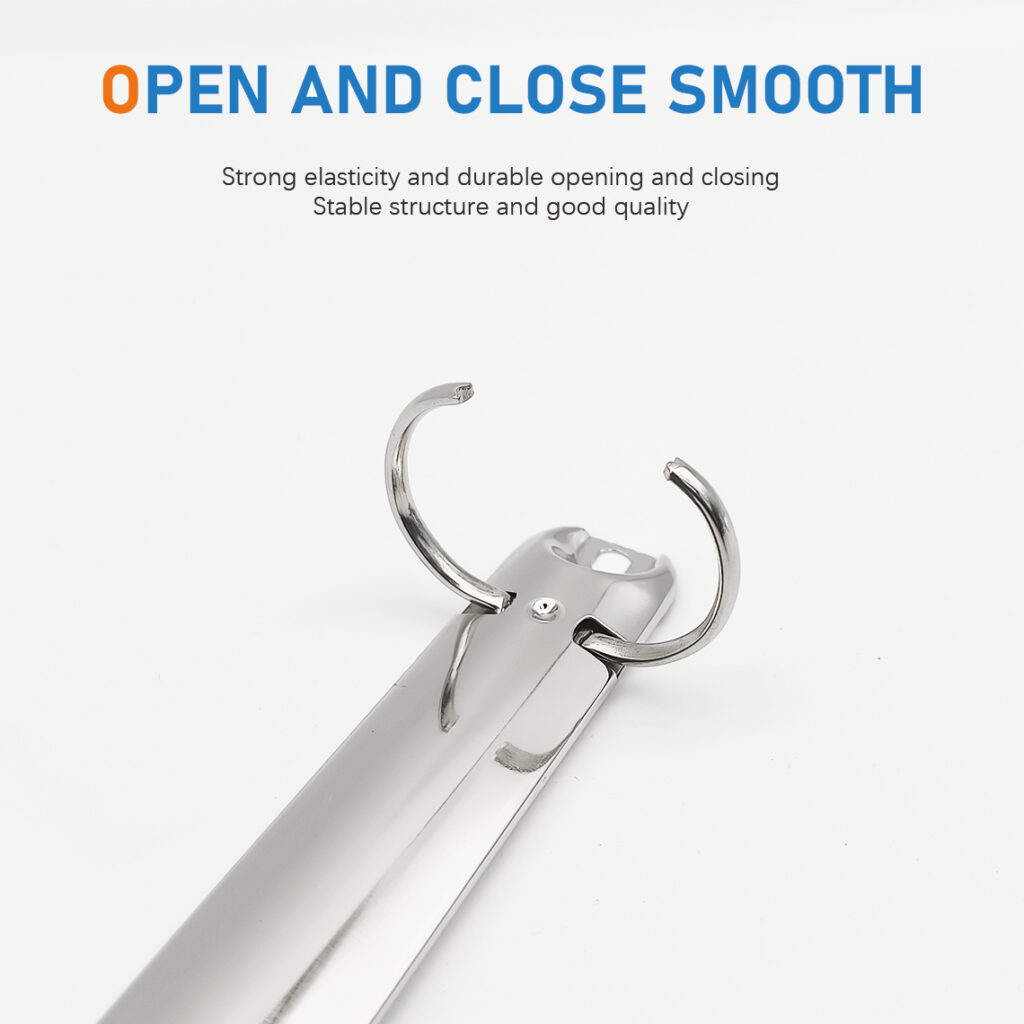 Metal 3-ring binder clip