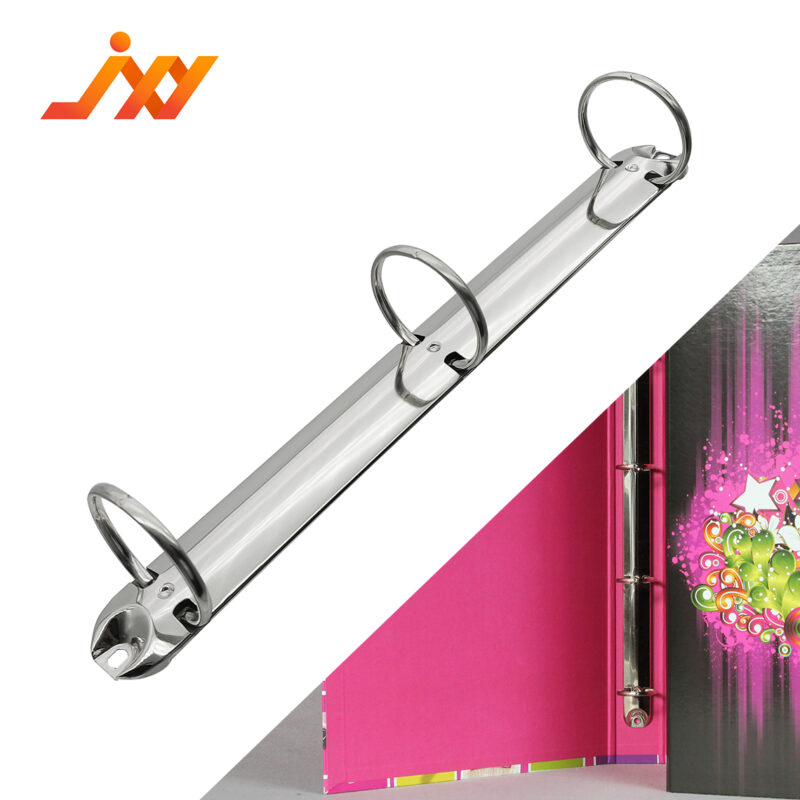 Metal 3-ring binder clip