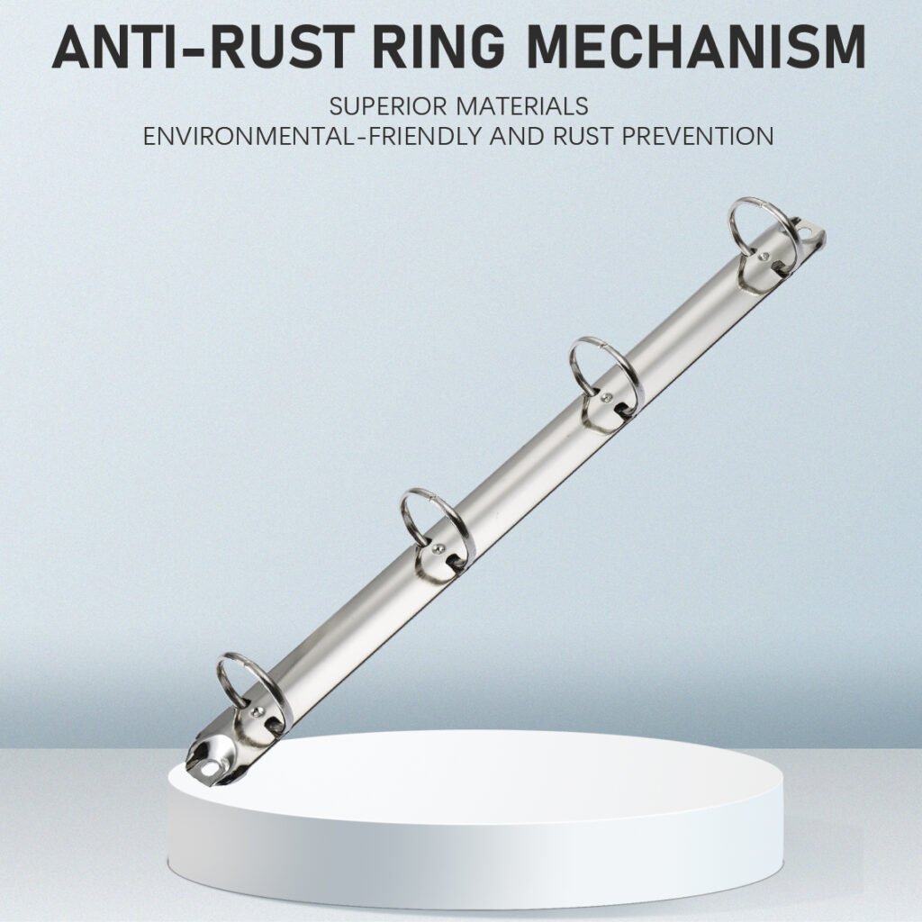 Metal 4-ring binder clip