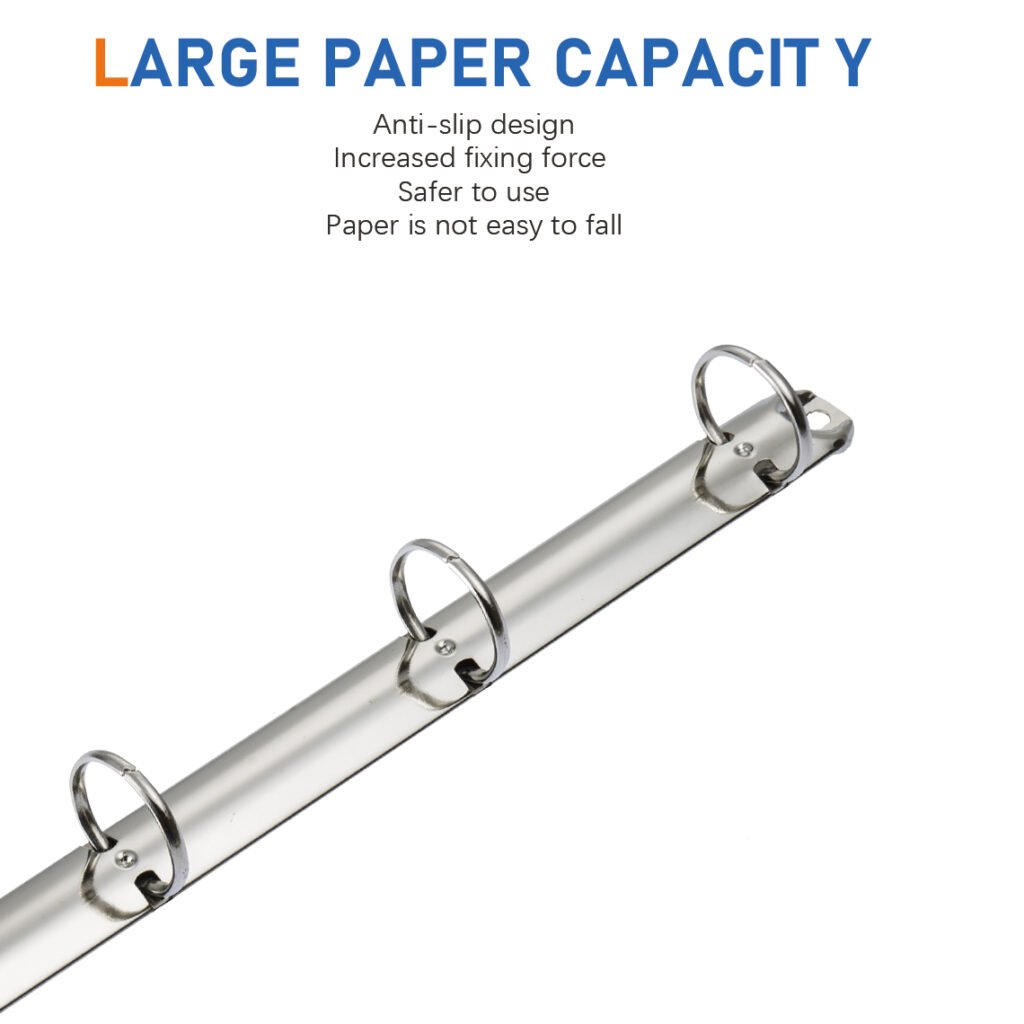 Metal 4-ring binder clip