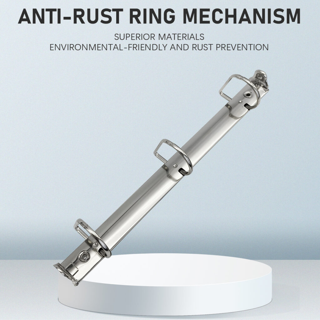 Metal 3-ring binder clip