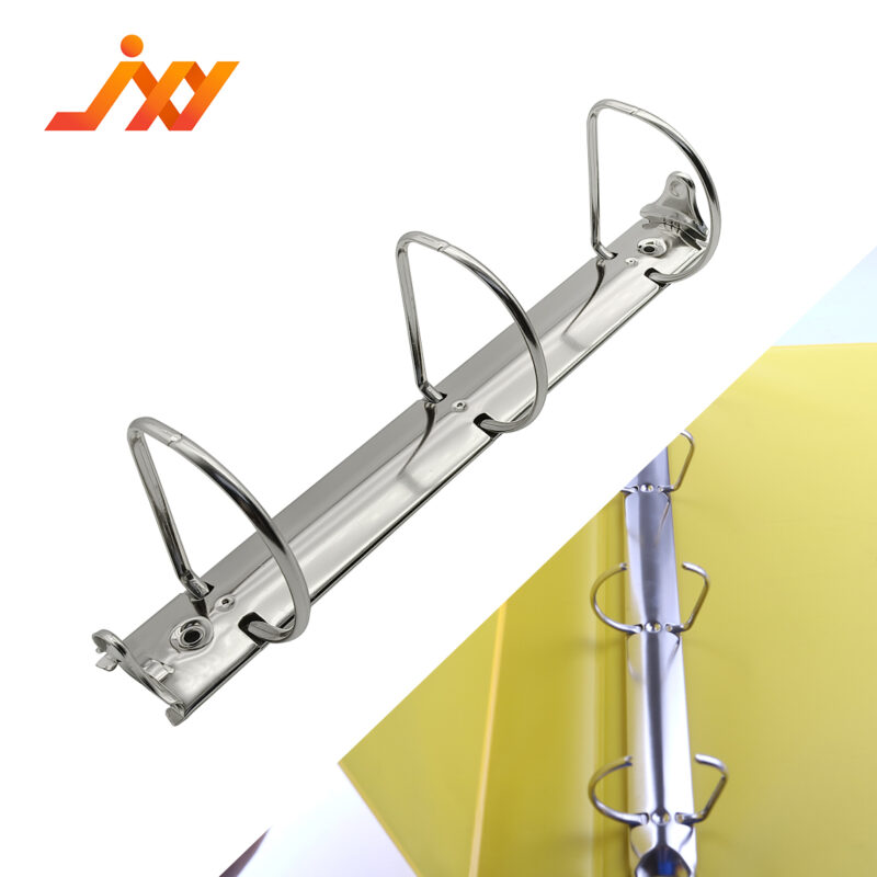 Metal 3-ring binder clip