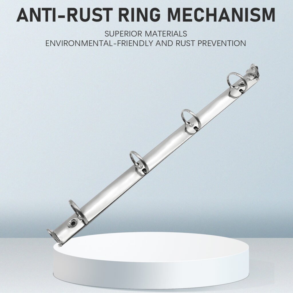 Metal 4-ring binder clip