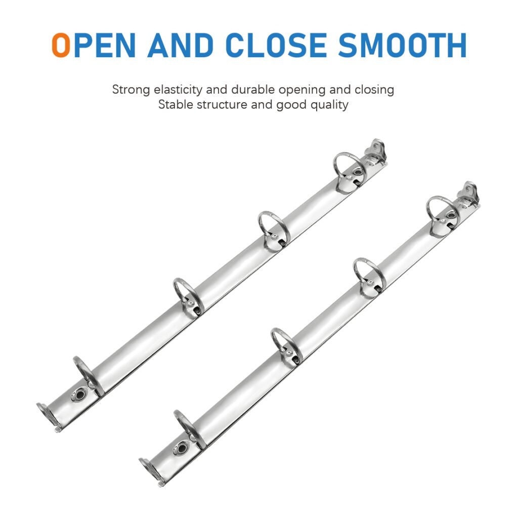 Metal 4-ring binder clip