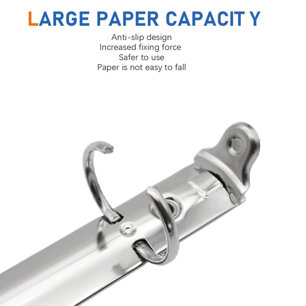 Metal 4-ring binder clip