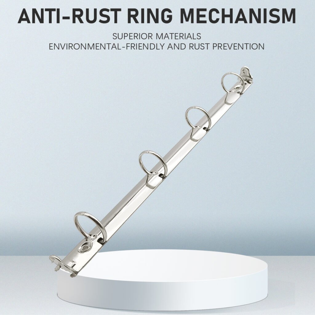 Metal 4-ring binder clip