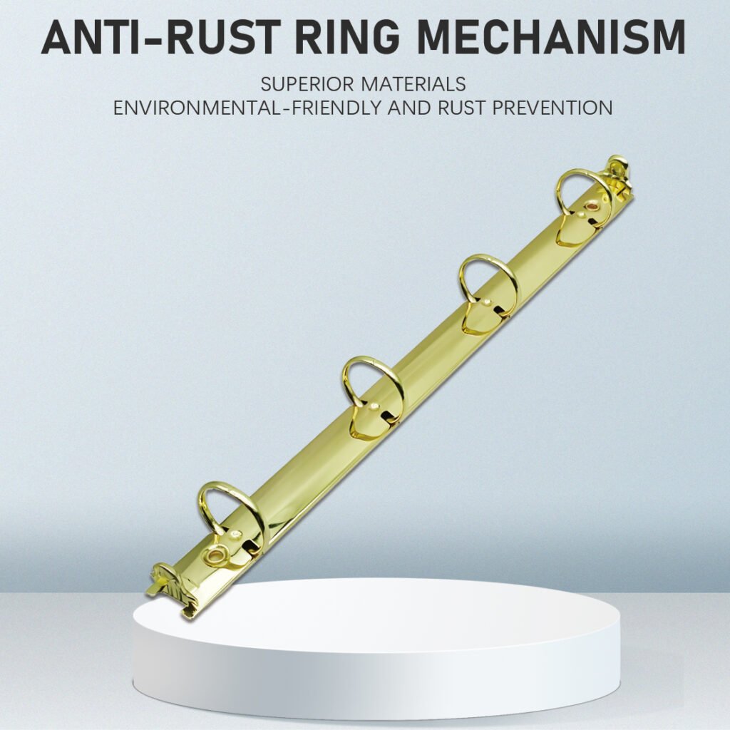 Metal 4-ring binder clip