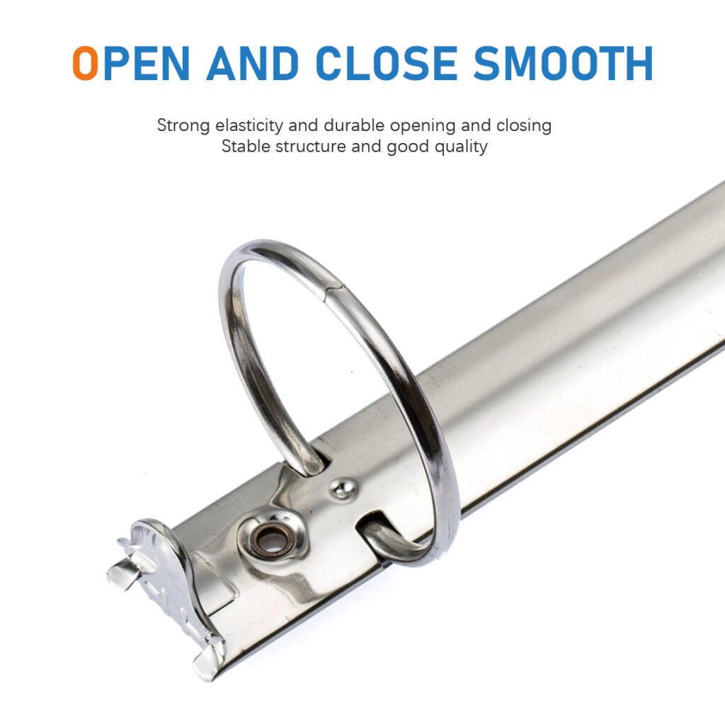 Metal 4-ring binder clip