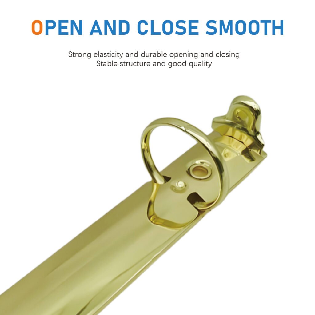 Metal 4-ring binder clip