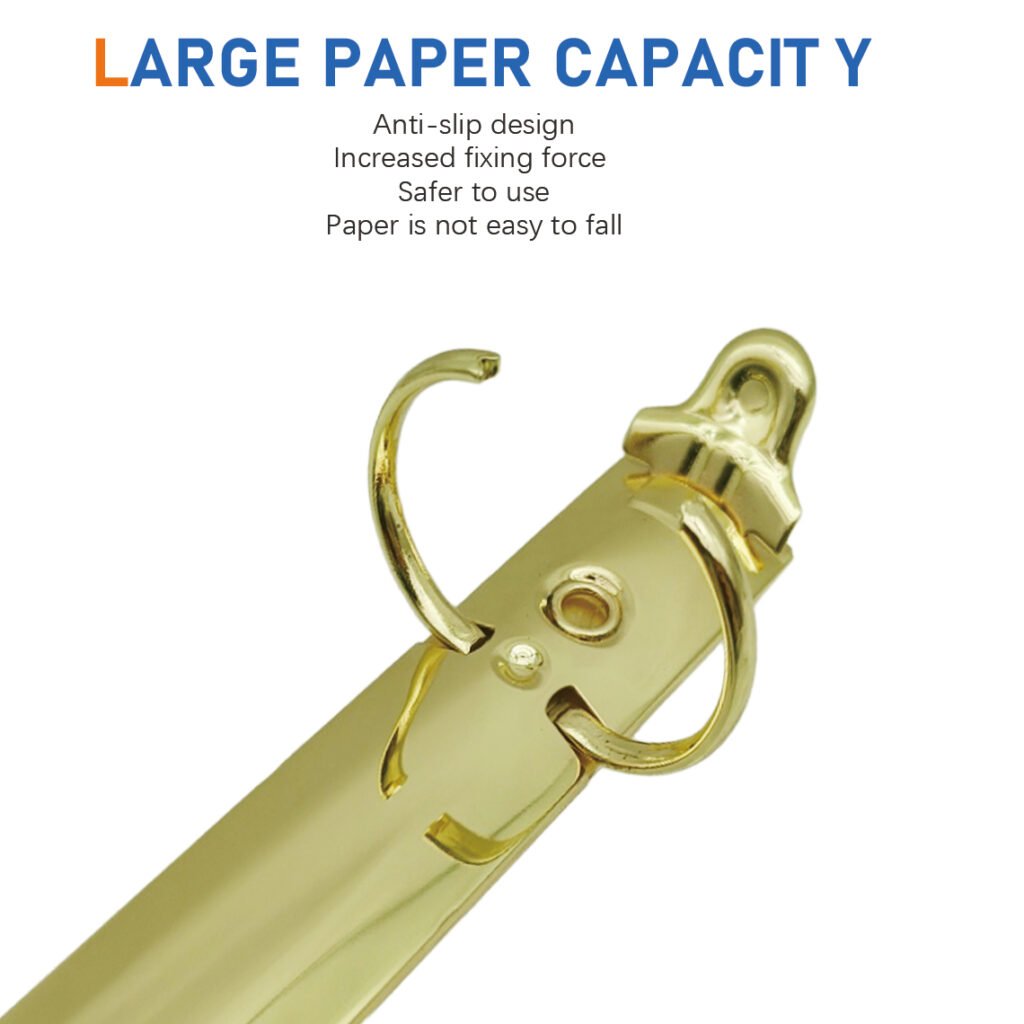Metal 4-ring binder clip