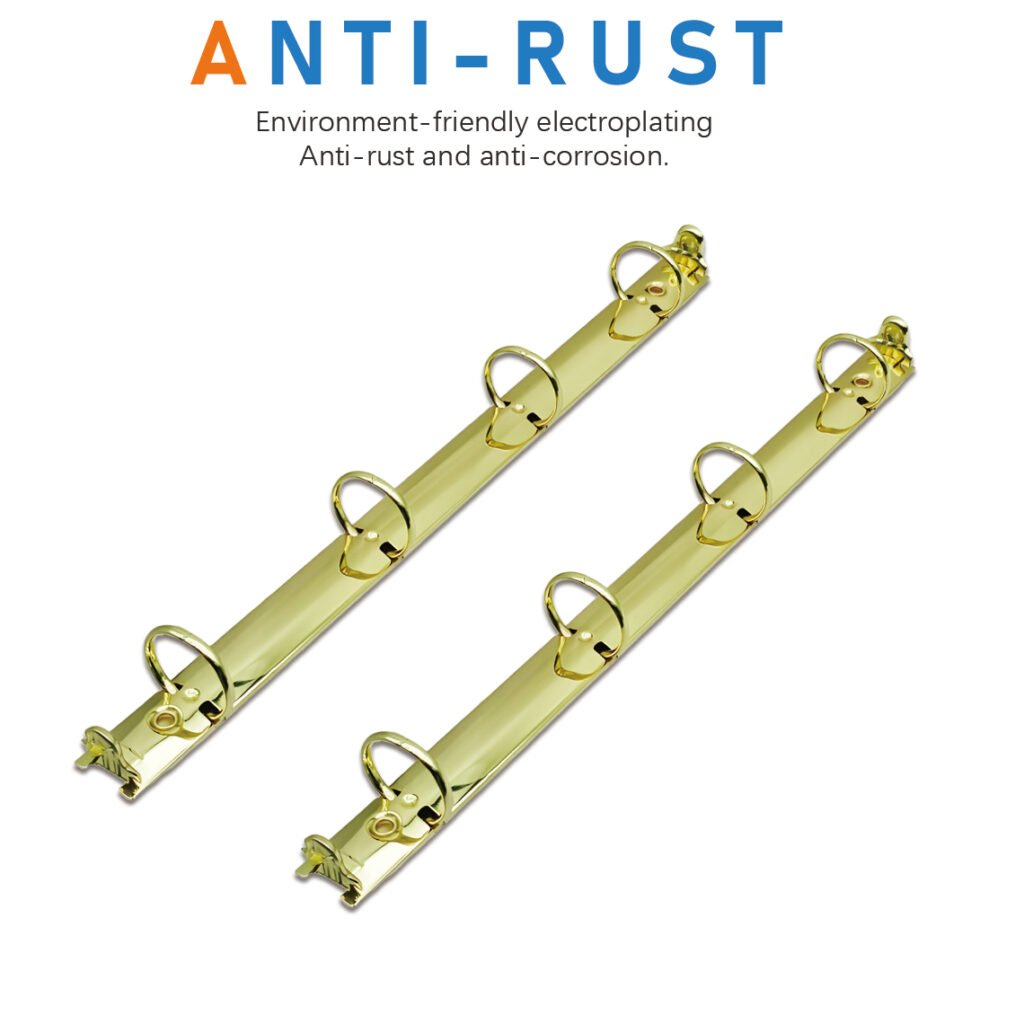 Metal 4-ring binder clip