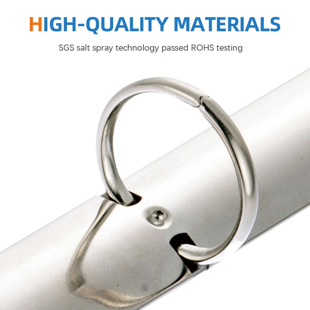 Metal 4-ring binder clip