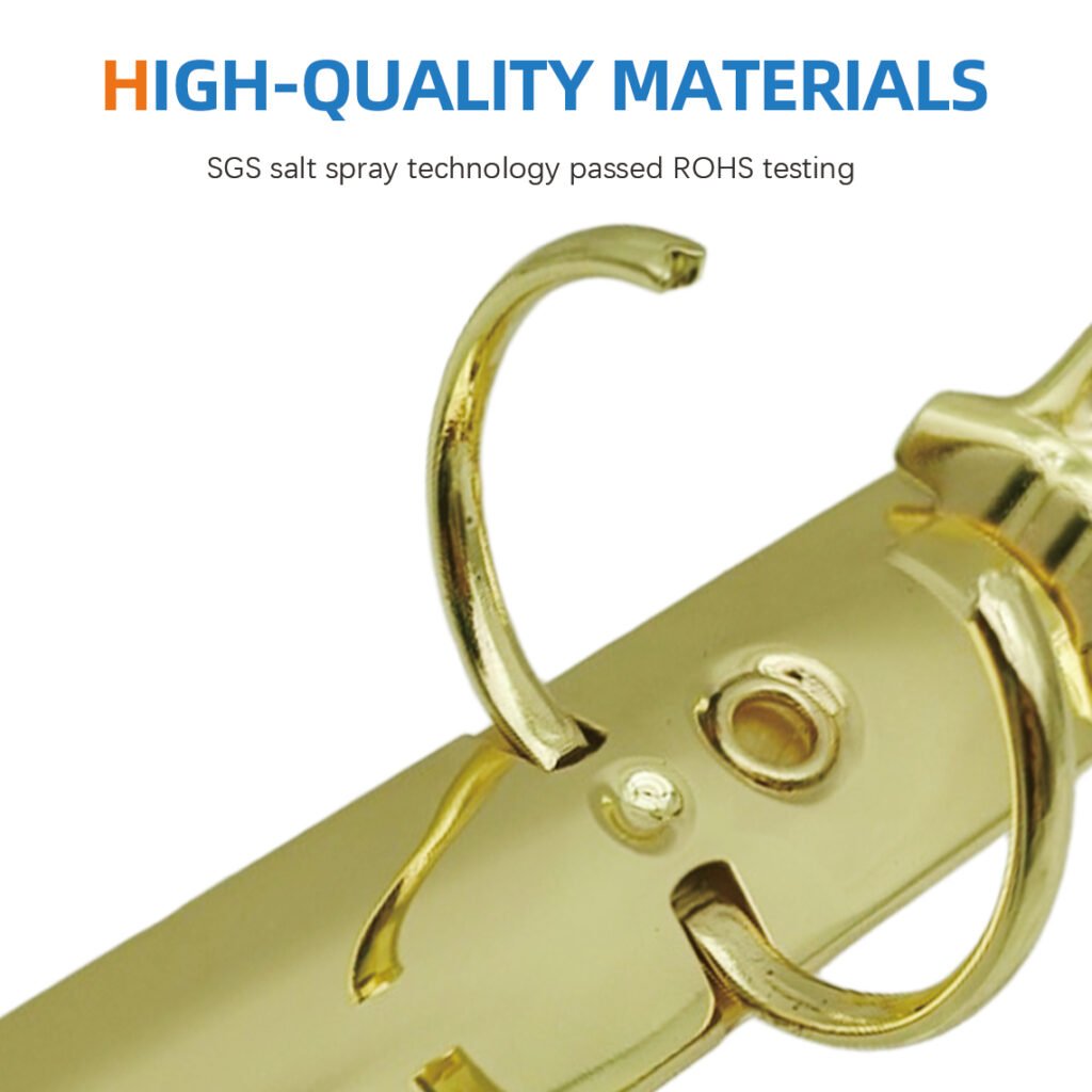 Metal 4-ring binder clip