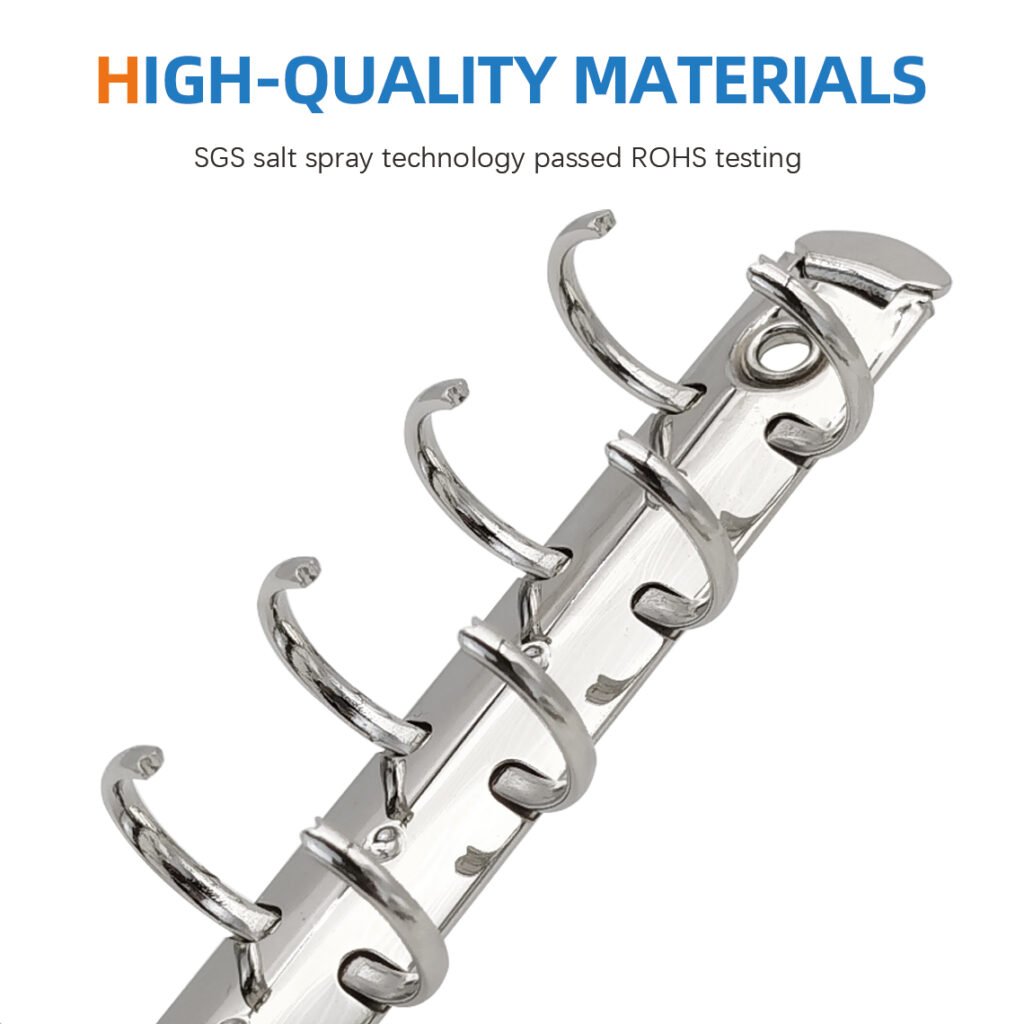 Metal 5-ring binder clip