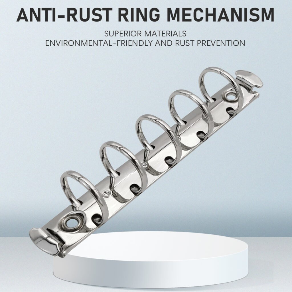 Metal 5-ring binder clip