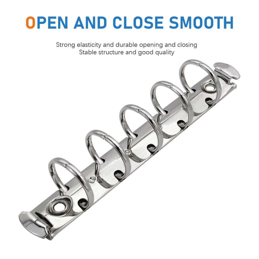 Metal 5-ring binder clip