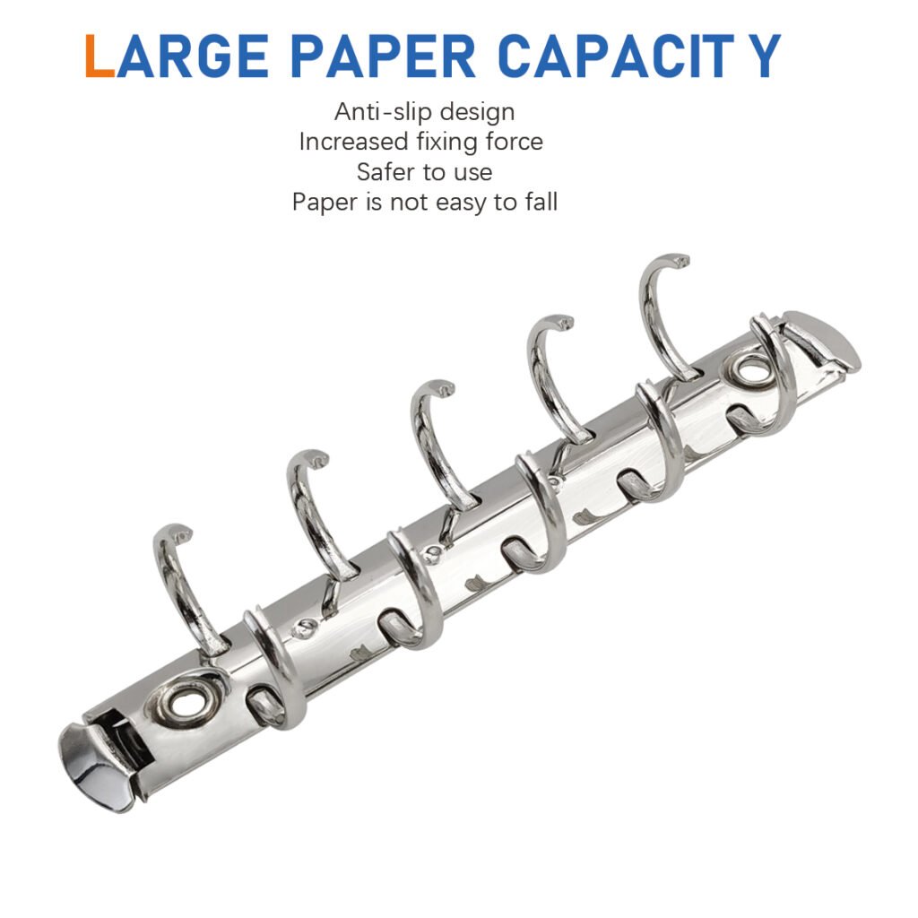 Metal 5-ring binder clip