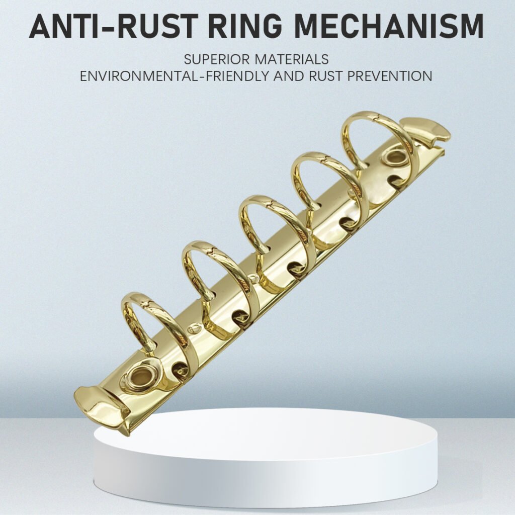 Metal 5-ring binder clip