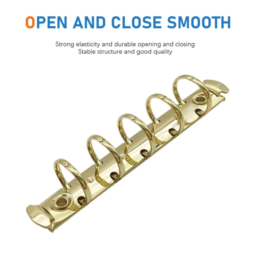 Metal 5-ring binder clip