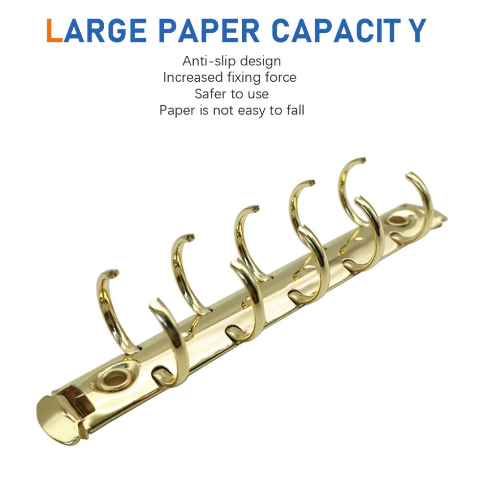 Metal 5-ring binder clip