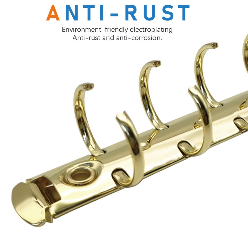 Metal 5-ring binder clip