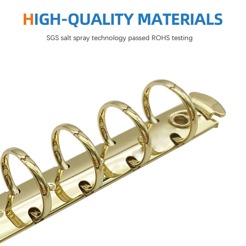 Metal 5-ring binder clip
